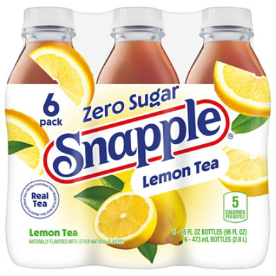 Snapple Zero Sugar Lemon Tea In Recycled Plastic Bottle - 6-16 Fl. Oz. - Image 2