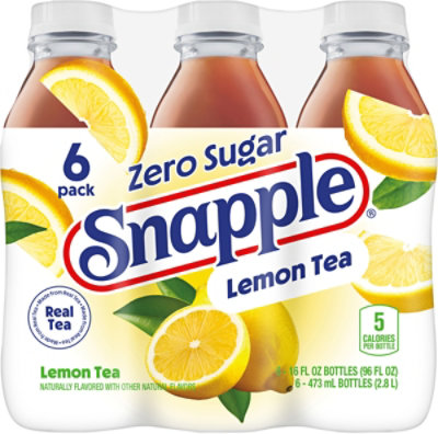 Snapple Zero Sugar Lemon Tea In Recycled Plastic Bottle - 6-16 Fl. Oz. - Image 5
