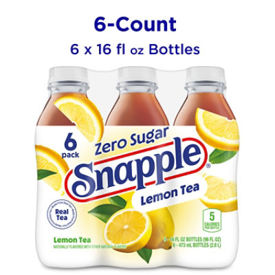 Snapple Zero Sugar Lemon Tea In Recycled Plastic Bottle - 6-16 Fl. Oz. - Image 3