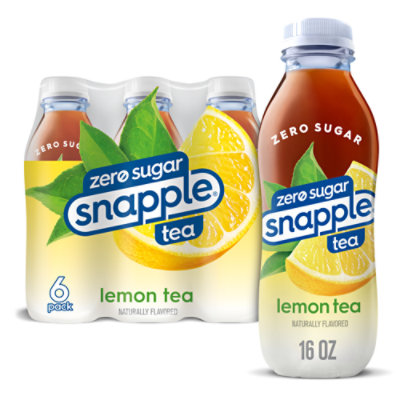 Snapple Zero Sugar Lemon Tea In Recycled Plastic Bottle - 6-16 Fl. Oz. - Image 1