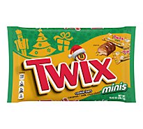 Twix Holiday Caramel Cookie Bar Christmas Candy Minis Size - 10.43 Oz