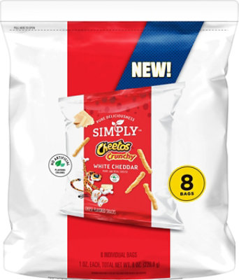 Cheetos Simply Cheese Flavored Snacks Crunchy - 8 OZ - Image 2