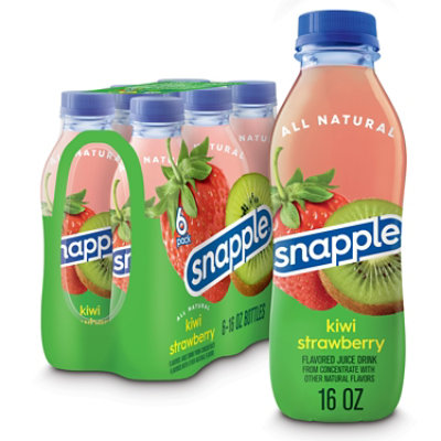 Snapple Kiwi Strawberry, 16 Fl Oz Glass Bottle