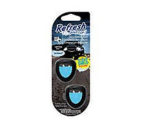 Refresh Your Car! Mini Diffusers Lightning Bolt/Ice Storm Duel Scent - 2 Count