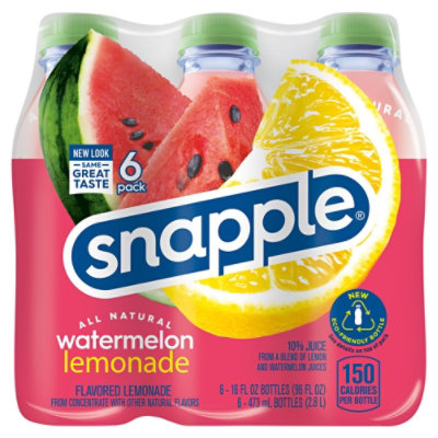 Snapple Tea, Peach Tea & Lemonade 6 ea, Soft Drinks