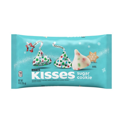 HERSHEY'S Kisses Sugar Cookie Flavor White Creme With Cookie Pieces Candy Bag - 9 Oz - Image 2