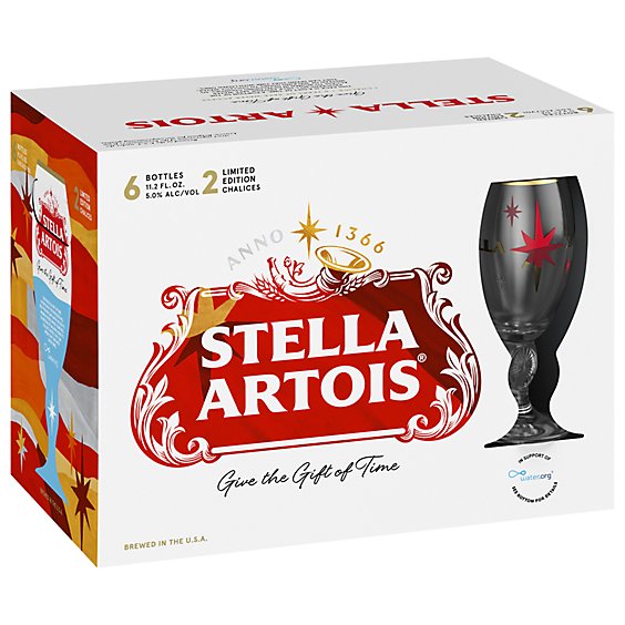 Stella Artois Beer Bottles - 6-11.2 Fl. Oz.