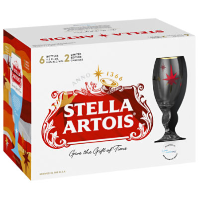 Stella Artois Chalice Gift Pack W/ 2 Chalices - 6-11.2 FZ