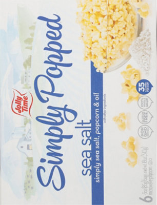 JOLLY TIME Microwave Popcorn Simply Popped Sea Salt Lightly Salted - 6-3 Oz - Image 6