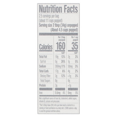 JOLLY TIME Microwave Popcorn Simply Popped Sea Salt Lightly Salted - 6-3 Oz - Image 4