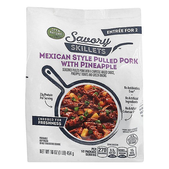 Open Nature Savory Skillets Mexican Style Pulled Pork W/pineapple - 16 OZ