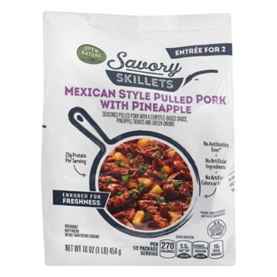 Open Nature Savory Skillets Mexican Style Pulled Pork W/pineapple - 16 OZ