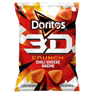 DORITOS 3D Crunch Chili Cheese Chips - 6 OZ