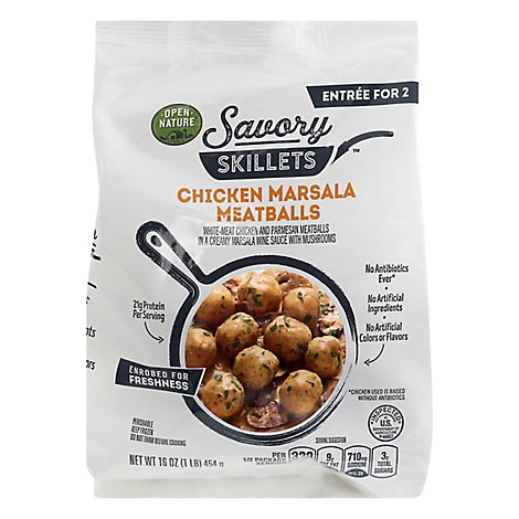 Open Nature Savory Skillets Chicken Meatball Marsala - 16 OZ