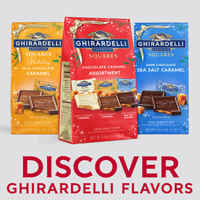 Ghirardelli Chocolate Caramel Assortment Squares Bag - 8.6 Oz - Image 1