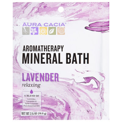 Aura Cacia Mineral Bath Aromatherapy Energizing Lemon - 2.5 Oz