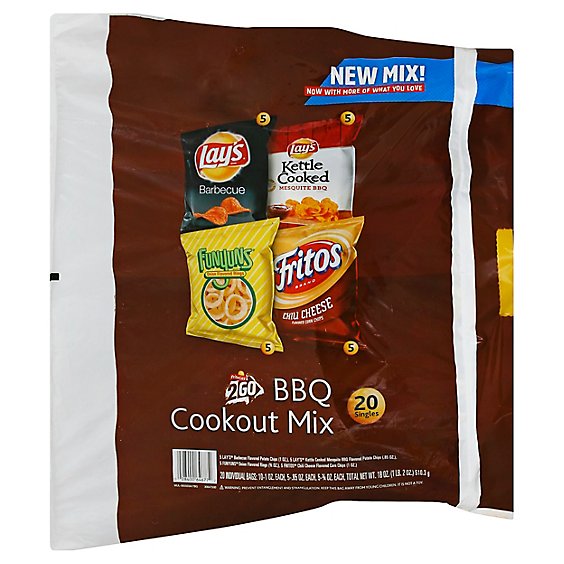 Frito Lay Snacks Cookout Mix Bbq 20 Count - 18 Oz