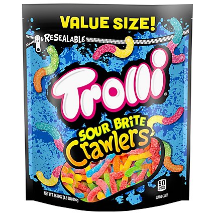 Trolli Gummi Candy Sour Brite Crawlers Value Size - 28.8 Oz - Image 2