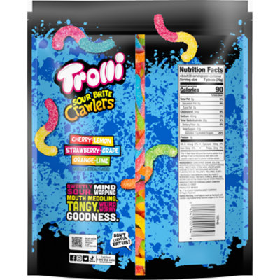 Trolli Fruit Flavors Sweet and Sour Sour Brite Crawlers - 28.8 Oz - Image 5