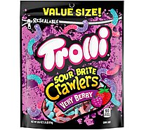Trolli Gummi Candy Sour Brite Crawlers Very Berry - 28.8 Oz