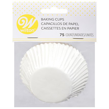 Wilton Baking Cups White - 75 Count - Image 1