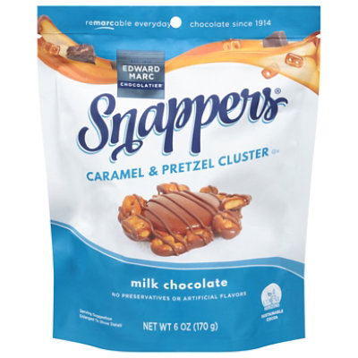 Snappers Crafted Snacks Pretzels Caramel Milk Chocolate - 6 Oz - Image 1