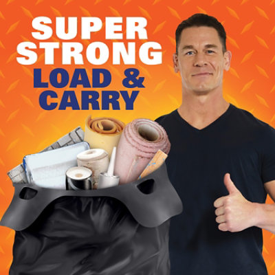 Hefty Trash Bags Contractor Flap Tie Load & Carry Heavy Duty 42 Gallon - 14 Count - Image 3