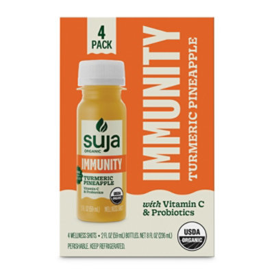 Suja Organic Immunity Defense Shot With Turmeric And Probiotics - 4-2 ...