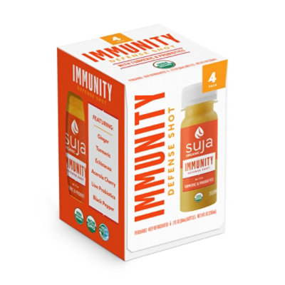 Suja Organic Immunity Turmeric Pineapple Wellness Shots Multipack- 4-2 Fl. Oz. - Image 1