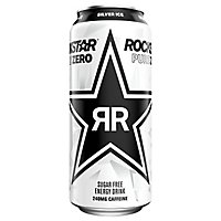Rockstar Pure Zero Energy Drink Silver Ice Can - 16 FZ - Image 3