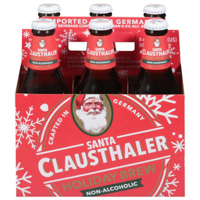 Santa Clausthaler Non-alcoholic Holiday Brew In Bottels - 6-12 FZ - Image 3