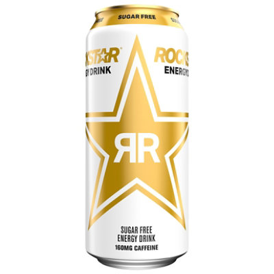 Rockstar Energy Drink, Sugar Free, 16 Fl Oz (Pack of 4)