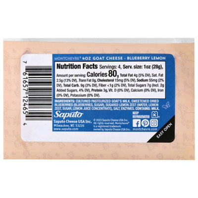 Montchevre Lemon Blueberry Goat Log - 4 OZ - Image 5