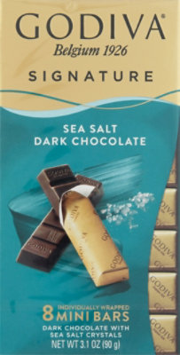 Godiva Choc Bar Mini Dark Sea Salt - 3.1OZ - Image 2