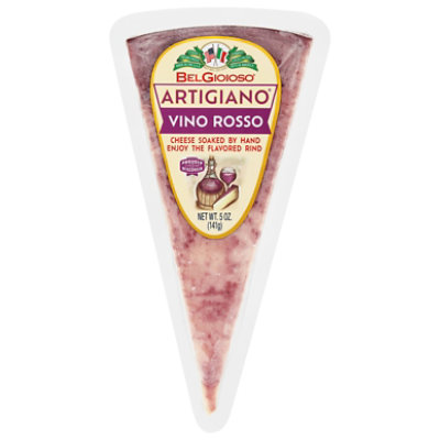 La Bottega BelGioioso Artigiano Vino Rosso Cheese Wedge - 5 Oz - Image 1