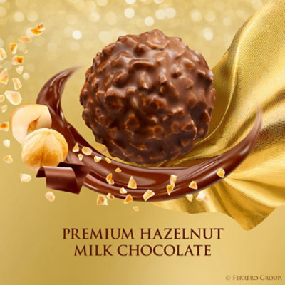 Ferrero Rocher Premium Hazelnut Milk Chocolate Holiday Gift Box 17 Count - 7.5 Oz - Image 5