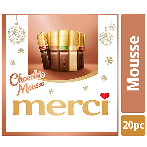 Merci Candy Chocolate Mousse Christmas Variety Pack - 7.36 Oz