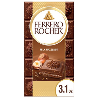 Ferrero Rocher Premium Milk Chocolate Hazelnut Chocolate Bar - ​3.1 Oz - Image 2