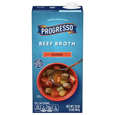 Progresso Beef Flavored Broth - 32 OZ - Image 1