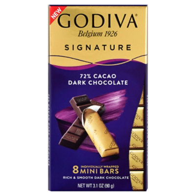 Godiva Choc Bar Mini Dark 72% - 3.1OZ - Image 3