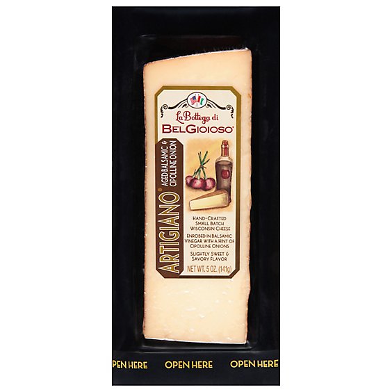 La Bottega BelGioioso Balsamic Cipolline Onion Cheese Wedge - 5 Oz