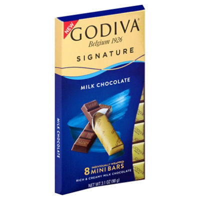 Godiva Choc Bar Mini Milk - 3.1OZ