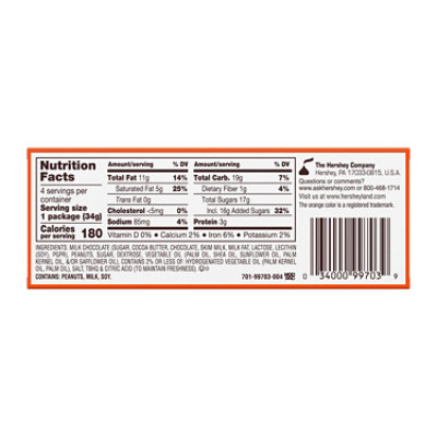 Reeses Milk Chocolate Peanut Butter Creme Holiday Lights Christmas Candy Box 4 Pieces - 4.8 Oz - Image 2