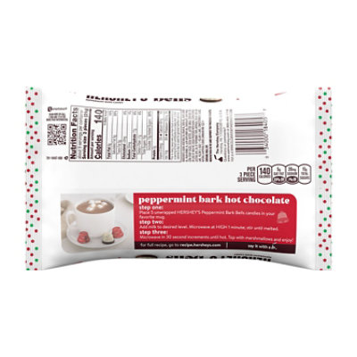 HERSHEY'S Peppermint Bark Bells Christmas Candy Bag - 9 Oz - Image 2