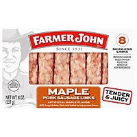 Farmer John Maple Pork Sausage Links - 8 Oz - Image 1