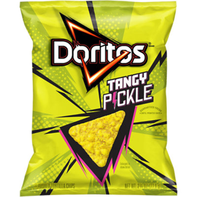 DORITOS Tortilla Chips Tangy Pickle Flavored - 2.75 OZ - Image 3