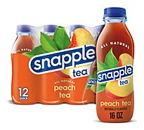 Snapple Peach Tea Recycled Plastic Bottles - 12-16 Fl. Oz.