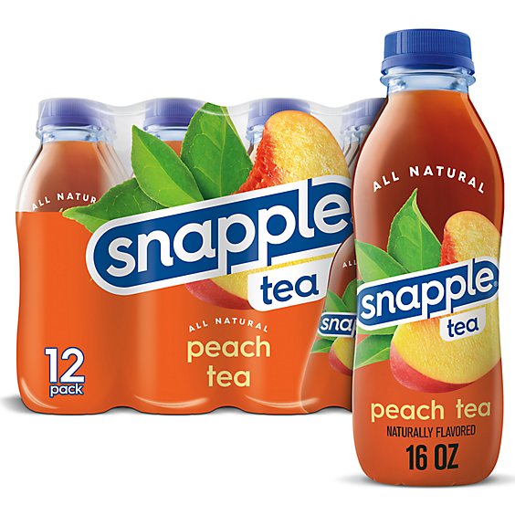 Snapple Peach Tea Recycled Bottles Multipack - 12-16 Fl. Oz.