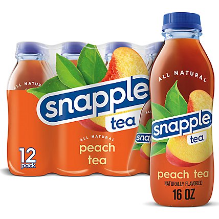 Snapple Peach Tea Recycled Bottles Multipack - 12-16 Fl. Oz. - Image 1