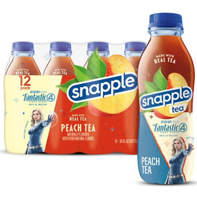 Snapple Peach Tea 16 Fl Oz Bottle, Flavored